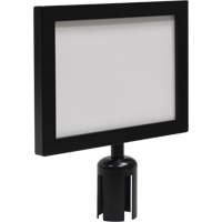 Sign Frame for Crowd Control Post, Black Seaboard Timber Mart