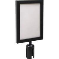 Sign Frame for Crowd Control Post, Black Seaboard Timber Mart