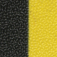 Tapis antifatigue Airsoft, Rugueux, 3' x 5' x 3/8", Noir/Jaune, &eacute;ponge en PVC Seaboard Timber Mart