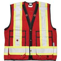 Veste d'arpenteur Open Road, Rouge, Grand, Polyester Seaboard Timber Mart