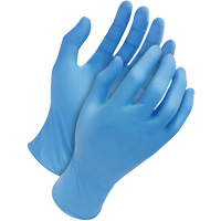 Classic Disposable Gloves, Medium, Nitrile, 4-mil, Powder-Free, Blue Seaboard Timber Mart