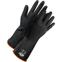 Deny Chemical Resistant Gloves, Size 9, 12" L, Rubber Latex, Flock-Lined Inner Lining, Winter Weight Seaboard Timber Mart