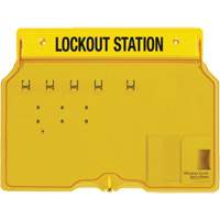 Trilingual Covered Lock Station, None Padlocks, 4 Padlock Capacity, Padlocks Not Included Seaboard Timber Mart