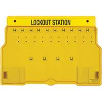 Trilingual Covered Lock Station, None Padlocks, 10 Padlock Capacity, Padlocks Not Included Seaboard Timber Mart