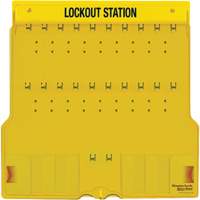 Trilingual Covered Lock Station, None Padlocks, 20 Padlock Capacity, Padlocks Not Included Seaboard Timber Mart
