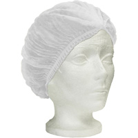 Ronco Care Pleated Bouffant Cap, Polypropylene, 24", White Seaboard Timber Mart