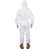 Premium Hooded Coveralls, Small, White, Microporous Seaboard Timber Mart