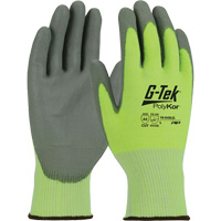 G-Tek&reg; PolyKor&reg; Cut Resistant Gloves, Size Small, 13 Gauge, Polyurethane Coated, Polyethylene Shell, ASTM ANSI Level A5/EN 388 Level E Seaboard Timber Mart