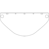 Dynamic Universal Fit Safety Visor, Polycarbonate, Clear Tint Seaboard Timber Mart