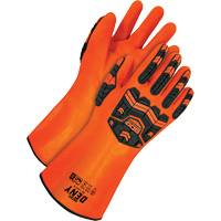 Deny Chemical Resistant Gloves, Size 9, 14" L, PVC, Terry Cloth Inner Lining Seaboard Timber Mart