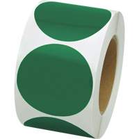 Coloured Marking Dots, Circle, 3" L x 3" W, Green, Vinyl Seaboard Timber Mart