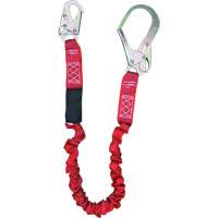 ShockSorb Internal Shock Lanyard, 6', Rebar Hook Center, Snap Hook Leg Ends, Polyester Seaboard Timber Mart