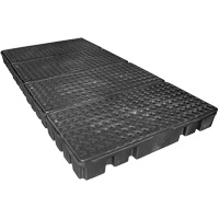 Palette de confinement des d&eacute;versements &agrave; profil bas Black Diamond, Capacit&eacute; de d&eacute;versement 102 gal. US, 96" x 49" x 6,5" Seaboard Timber Mart