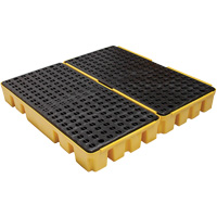 Palette &agrave; profil bas pour contr&ocirc;le des d&eacute;versements, Capacit&eacute; de d&eacute;versement 51 gal. US, 49" x 48" x 6,5" Seaboard Timber Mart