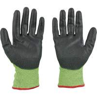High Visibility Dipped Gloves, Size Small, 15 Gauge, Polyurethane Coated, Polyethylene Shell, ASTM ANSI Level A5 Seaboard Timber Mart