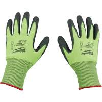 High Visibility Dipped Gloves, Size Small, 15 Gauge, Polyurethane Coated, Polyethylene Shell, ASTM ANSI Level A5 Seaboard Timber Mart