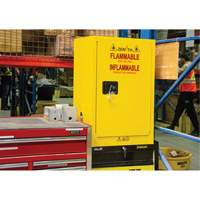 Flammable Aerosol Storage Cabinet, 12 gal., 1 Door, 23" W x 35" H x 18" D Seaboard Timber Mart
