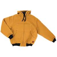 Blouson d'aviateur en toile lourde avec capuchon, Hommes, Petit, Brun Seaboard Timber Mart