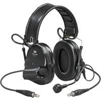 Casque VI NIB avec deux fils de sortie et rail arc Peltor ComTac, Style Bandeau, 23 dB Seaboard Timber Mart