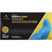 Gants jetables KeepKleen, Petit, Nitrile, 2,8 mil, Sans poudre, Bleu Seaboard Timber Mart