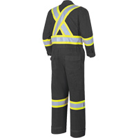 7702BK FR-Tech&reg; 88/12 FR Arc Rated Coveralls, Size 36, Black, 9.7 cal/cm² Seaboard Timber Mart
