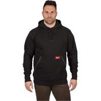 Heavy-Duty Pullover Hoodie, Men's, Small, Black Seaboard Timber Mart