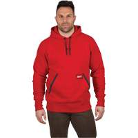 Heavy-Duty Pullover Hoodie, Men's, Small, Red Seaboard Timber Mart