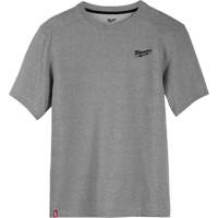 Hybrid Work Tee Shirt, Men's, Small, Grey Seaboard Timber Mart