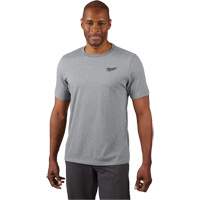 Hybrid Work Tee Shirt, Men's, Small, Grey Seaboard Timber Mart