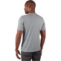 Hybrid Work Tee Shirt, Men's, Small, Grey Seaboard Timber Mart