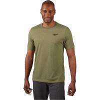 Hybrid Work Tee Shirt, Men's, Small, Green Seaboard Timber Mart