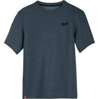 Hybrid Work Tee Shirt, Men's, Small, Blue Seaboard Timber Mart