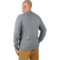 Hybrid Work Tee Shirt, Men's, Small, Grey Seaboard Timber Mart