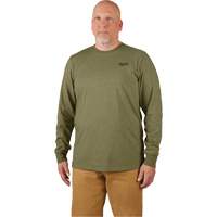 Hybrid Work Tee Shirt, Men's, Small, Green Seaboard Timber Mart