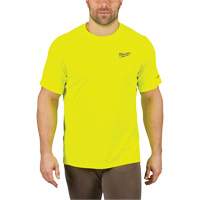 Workskin Lightweight High Visibility Shirt, Men's, Small, Yellow Seaboard Timber Mart