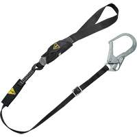 V-Series Utility Energy Absorbing Lanyard, 6', Rebar Hook Center, Snap Hook Leg Ends, Nylon Seaboard Timber Mart
