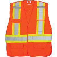 CSA-Compliant High-Visibility Surveyor Vest, High Visibility Orange, Medium, Polyester Seaboard Timber Mart