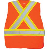 CSA-Compliant High-Visibility Surveyor Vest, High Visibility Orange, Medium, Polyester Seaboard Timber Mart