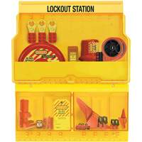 Premier Valve & Electrical Deluxe Lockout Station, None Padlocks, 32 Padlock Capacity, Padlocks Not Included Seaboard Timber Mart