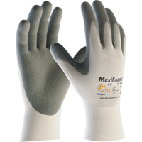 Gants en tricot sans couture de qualit&eacute; sup&eacute;rieure ATG MaxiFoam, Grand, R&ecirc;vetement Nitrile, Calibre 15, Enveloppe en Nylon Seaboard Timber Mart