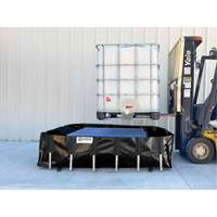Ultra-IBC Berm&reg; Spill Berm, 400 US gal. Capacity, 6' W x 6' L x 18" H, L-Bracket Seaboard Timber Mart