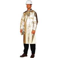 ALM 300 Long Heat Protective Apron/Smock, 48" L, Aluminized Fibreglass Seaboard Timber Mart