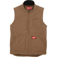 Heavy-Duty Sherpa-Lined Vest, Men's, Small, Brown Seaboard Timber Mart