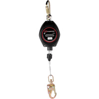 Dynamic Self-Retracting Lifeline, 20', Galvanized Steel, Swivel Seaboard Timber Mart