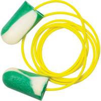 Bouchons d'oreilles biosourc&eacute;s Mega Bullet BioSoft, Vrac - Boîte, Avec cordon Seaboard Timber Mart