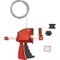 Red Clamping Cable Lockout, 8' Length Seaboard Timber Mart