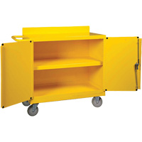 Spill Control Center Cart, 18" L x 38.375" W x 36" H Seaboard Timber Mart