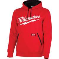 Midweight Pullover Hoodie with Milwaukee&reg; Logo, Men's, Small, Red Seaboard Timber Mart