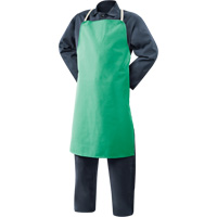 Weldlite Fire-Resistant Cotton Apron, Bib, 36" L, Green Seaboard Timber Mart