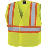 598P Veste de s&eacute;curit&eacute; &agrave; maille d&eacute;tachable, Jaune lime haute visibilit&eacute;, Moyen/Petit, Polyester Seaboard Timber Mart